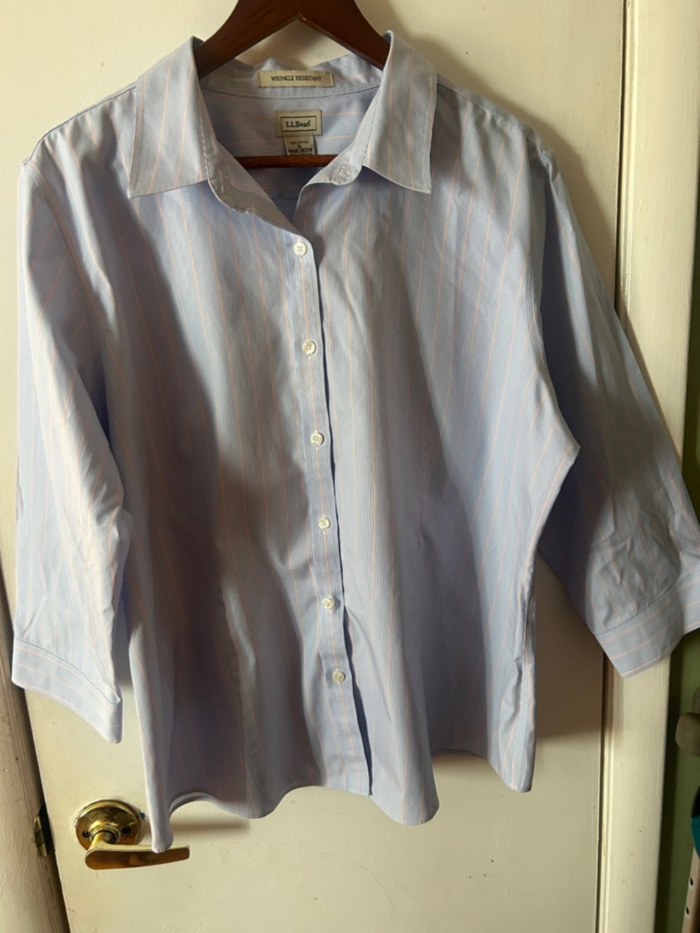 Women's L.L. Bean Wrinkle-Resistant Button Down Blouse (XL)